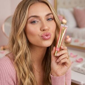 Nakery Beauty Lip Flip Shimmer Gloss - Rosey Pink